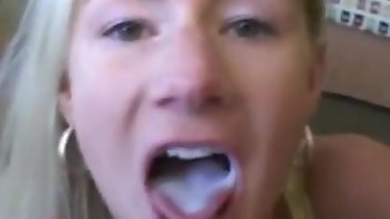 Big Natural Tits Cum In Mouth Cum Swallowing Homemade 