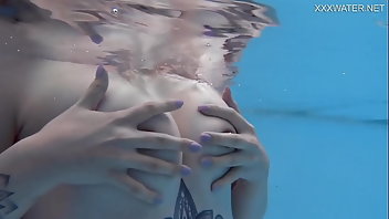 Underwater Blonde Pornstar Tattoo Girlfriend 