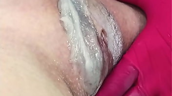 Gloves Pussy Shaved Wet 